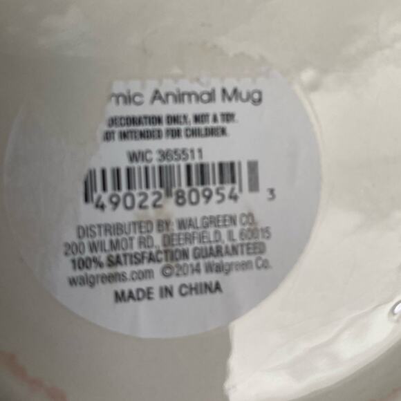 Owl Checkered Heart‎ White Red Pink Mug - Picture 4 of 4